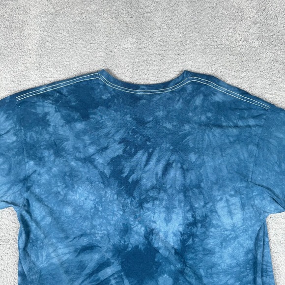 Men's The Mountain Blue Tie Dye Bald Eagle Flag America T-Shirt Plus Size: 2XL - Picture 4 of 9